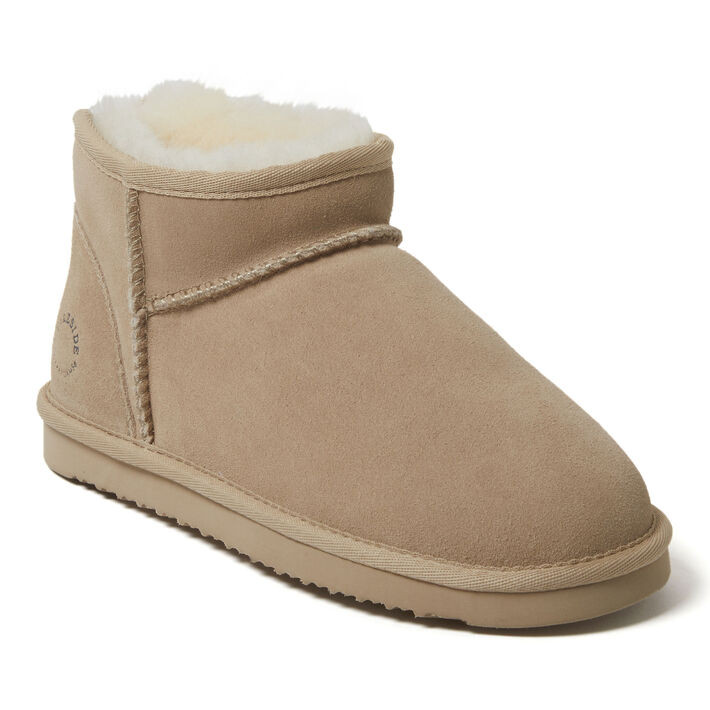 Women's Fireside by Dearfoams Riverland Genuine Shearling Micro Bootie | Dearfoams