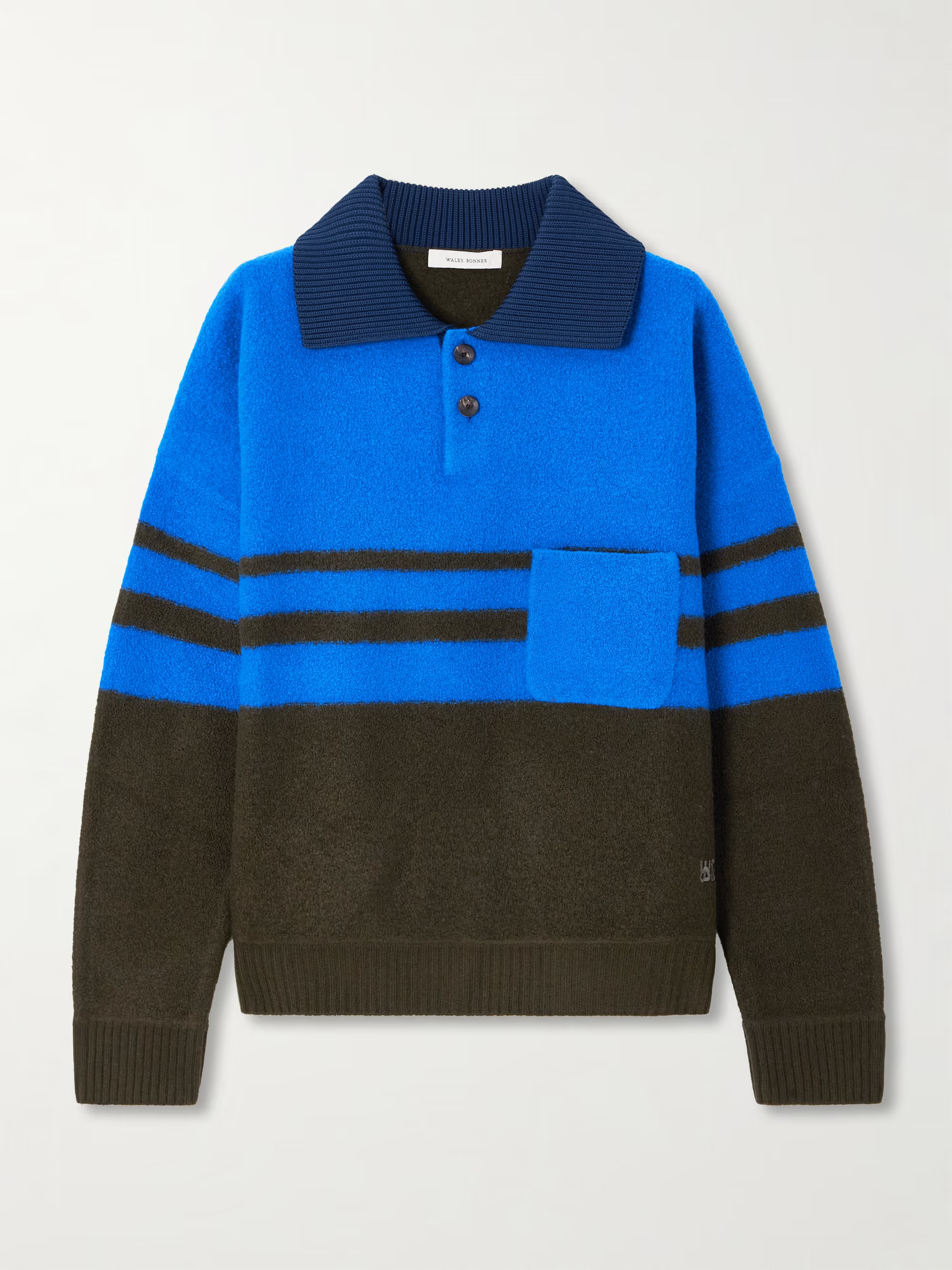 Calm striped wool-blend polo shirt | NET-A-PORTER (UK & EU)
