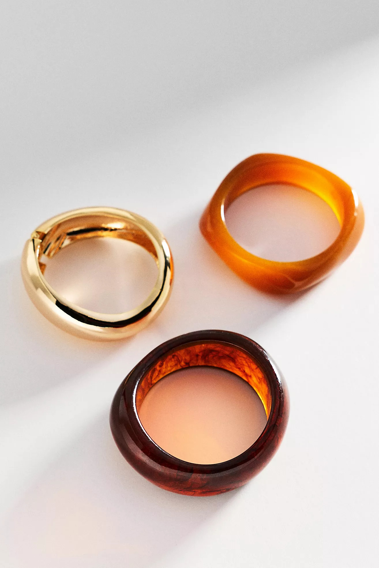 Resin Bangle Bracelets, Set of 3 | Anthropologie (US)