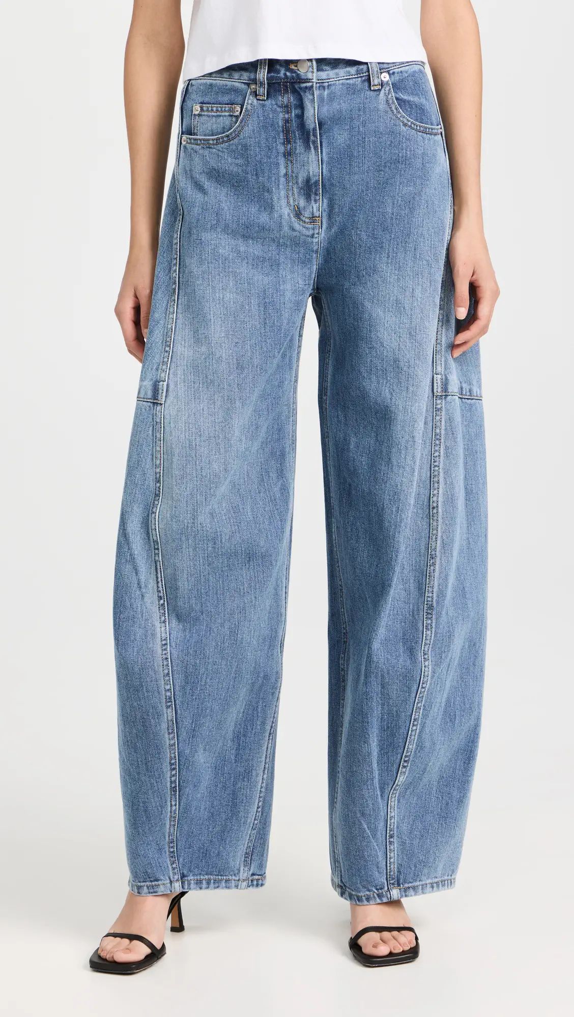 Tibi Classic Wash Denim Sid Jeans | Shopbop | Shopbop