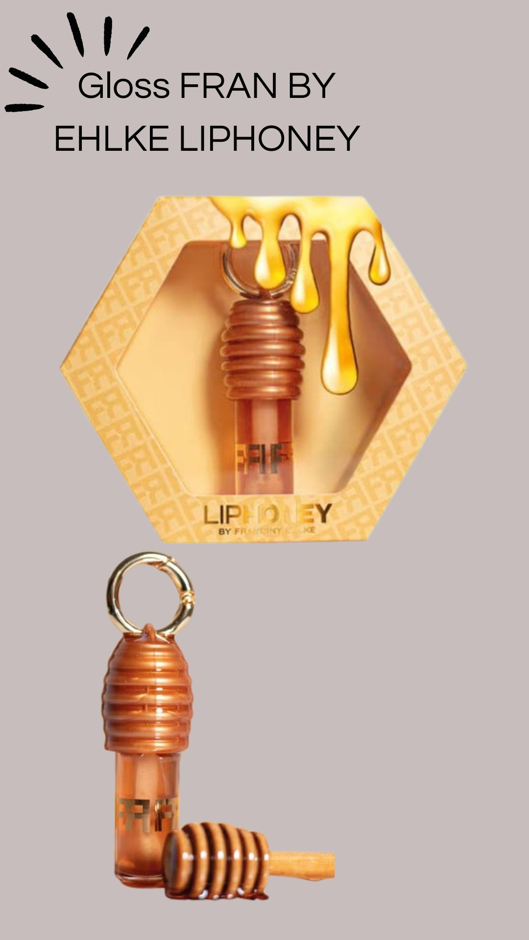 GLOSS FRAN BYEHLKE LIPHONEY Gloss mel 🐝 é perfeito para quem quer lábios super hidratados, com aquele brilho que a gente ama! E com gostinho e aroma de mel. 

#LTKbeleza #LTKbrasil