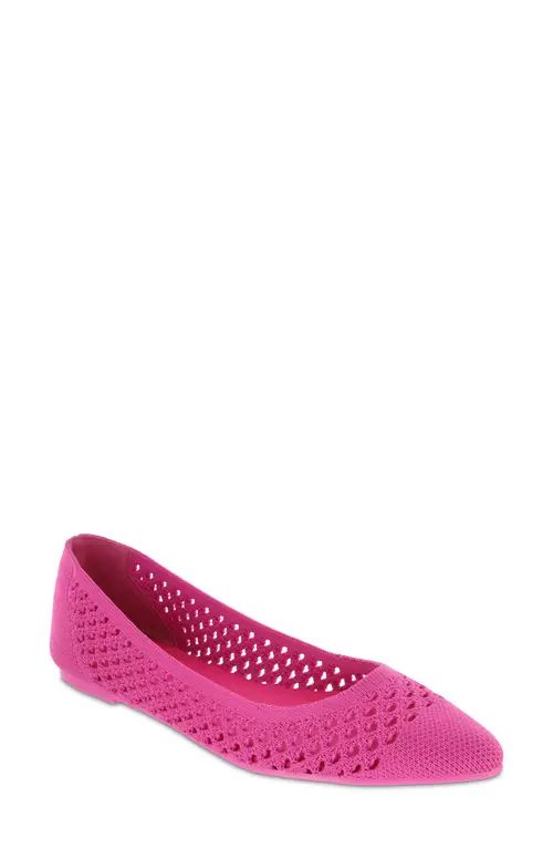 MIA Lovi Knit Pointed Toe Flat in Pink at Nordstrom, Size 6.5 | Nordstrom