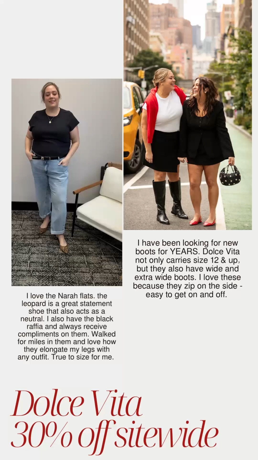 Dolce Vita has become one of my favorite shoe brands because they have extended sizing in shoes and boots. As a size 12 - it's so helpful! I also love that they're great quality and made to last. 

Both shoes are true to size for me. I did measure my calves for the boots and ended up going with the regular calf boots. Lots of great shoes to choose from, though. I also have the mules and they're so comfortable  

#LTKCyberWeek #LTKShoeCrush