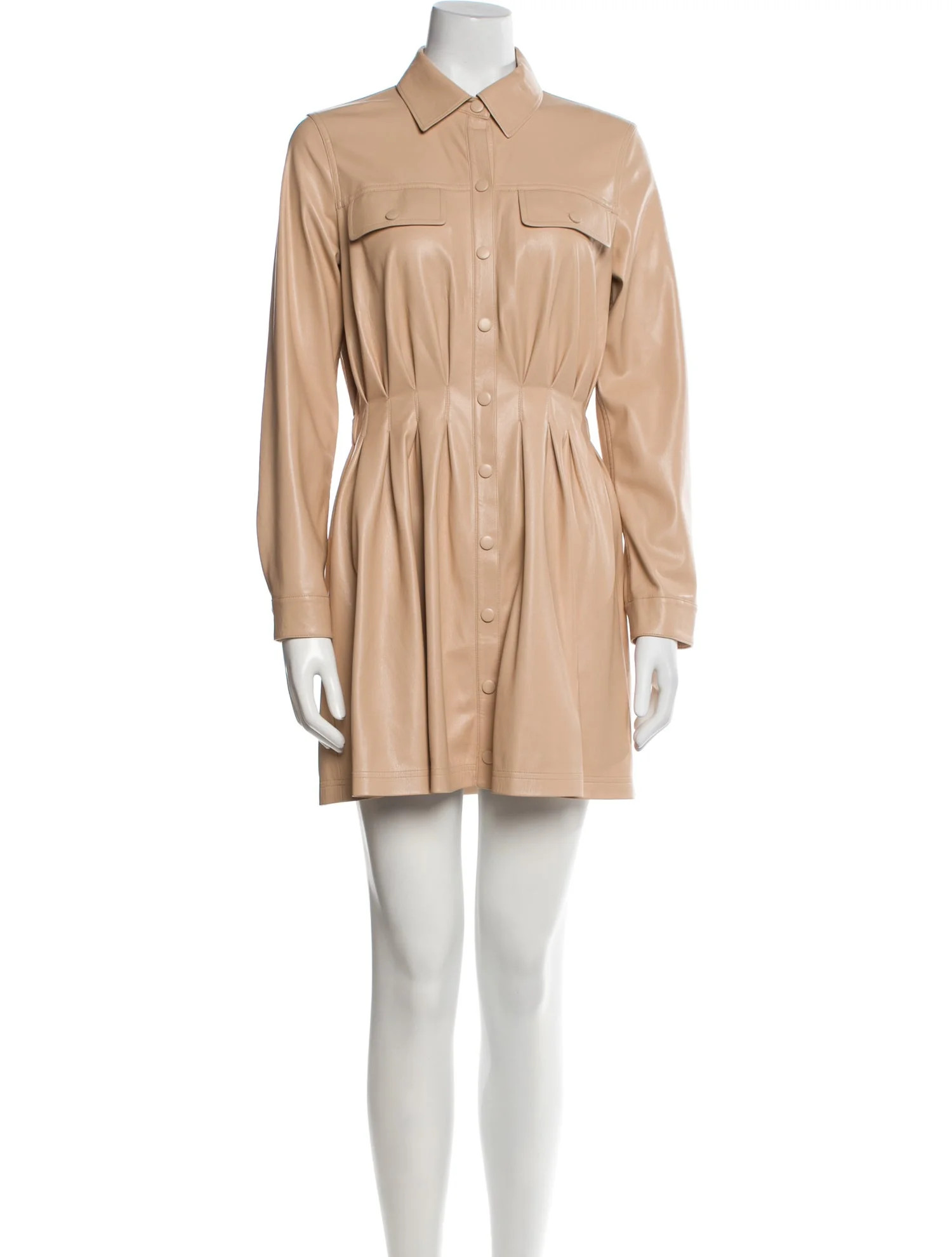 Faux Leather Mini Dress | The RealReal