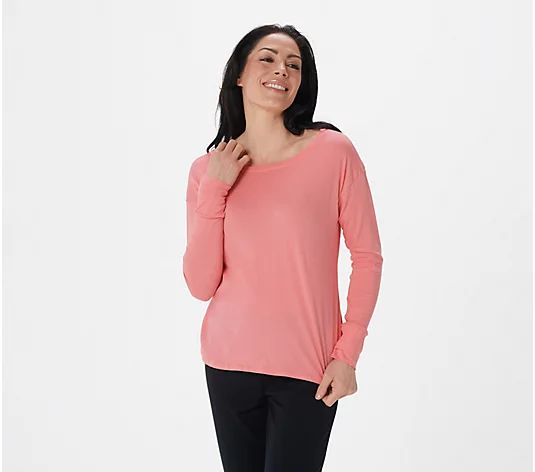 Seed to Style Organic Cotton Long-Sleeve Top w/ Thumbholes | QVC