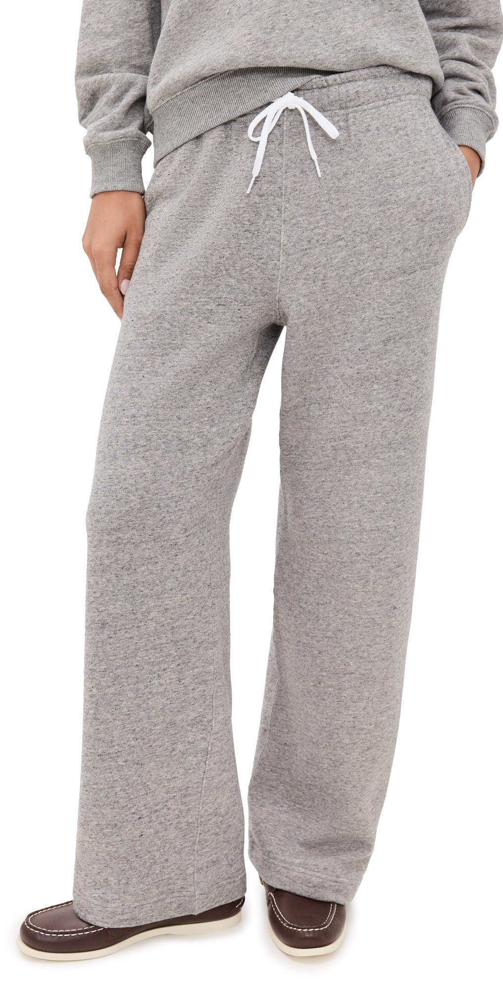 Polo Ralph Lauren Wide Leg Sweatpants Grey Heather XL | Shopbop