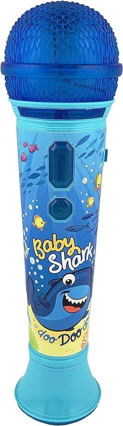 Baby Shark Singalong Microphone for Kids, Toy Microphone with Built-in Music and Flashing Lights,... | Amazon (US)