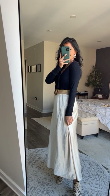 silk skirt, womens fashion, womens outfit, happy hour outfit, what to wear, affordable fashion, mix and match 

#LTKstyletip #LTKmidsize #LTKfindsunder50