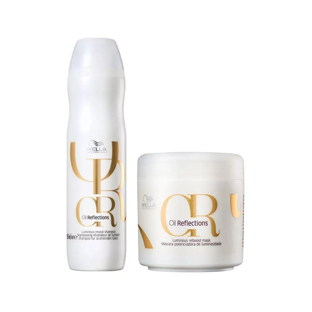 Kit  Wella Oil Reflections - Shampoo 250 ml + Máscara 150 ml | Amobeleza (BR)