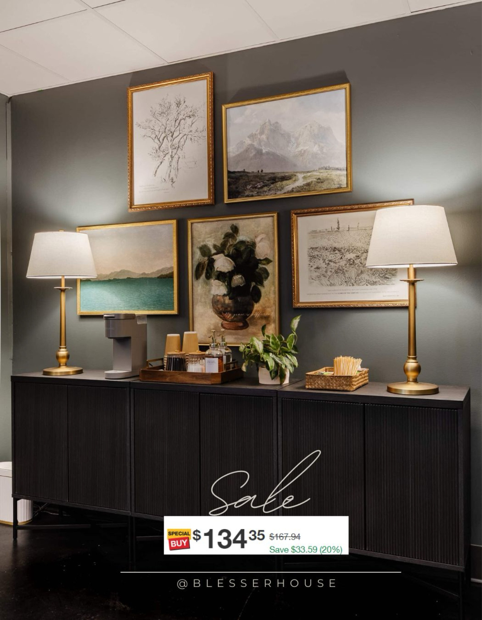 Our fluted accent cabinet is on sale! Here we put three together to make a really long sideboard / buffet / console table for a coffee bar in a friend’s work conference room! 



#LTKsalealert