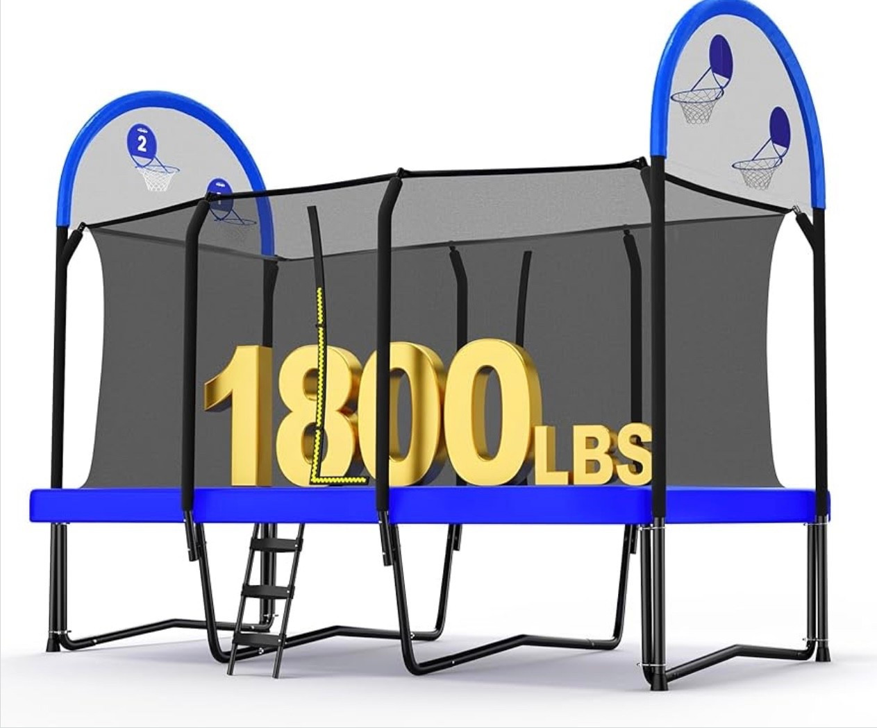 Safe trampoline with basketball hoops 

#LTKKids #LTKGiftGuide #LTKHoliday