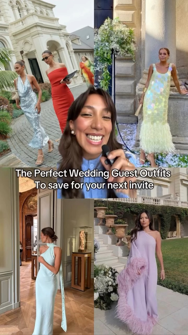 The perfect wedding guest outfits to save for your next event 📝 

#greenscreen #weddingguest #weddingguestoutfit #2025fashion #fashiontrends

#LTKWedding #LTKWatchNow #LTKParties