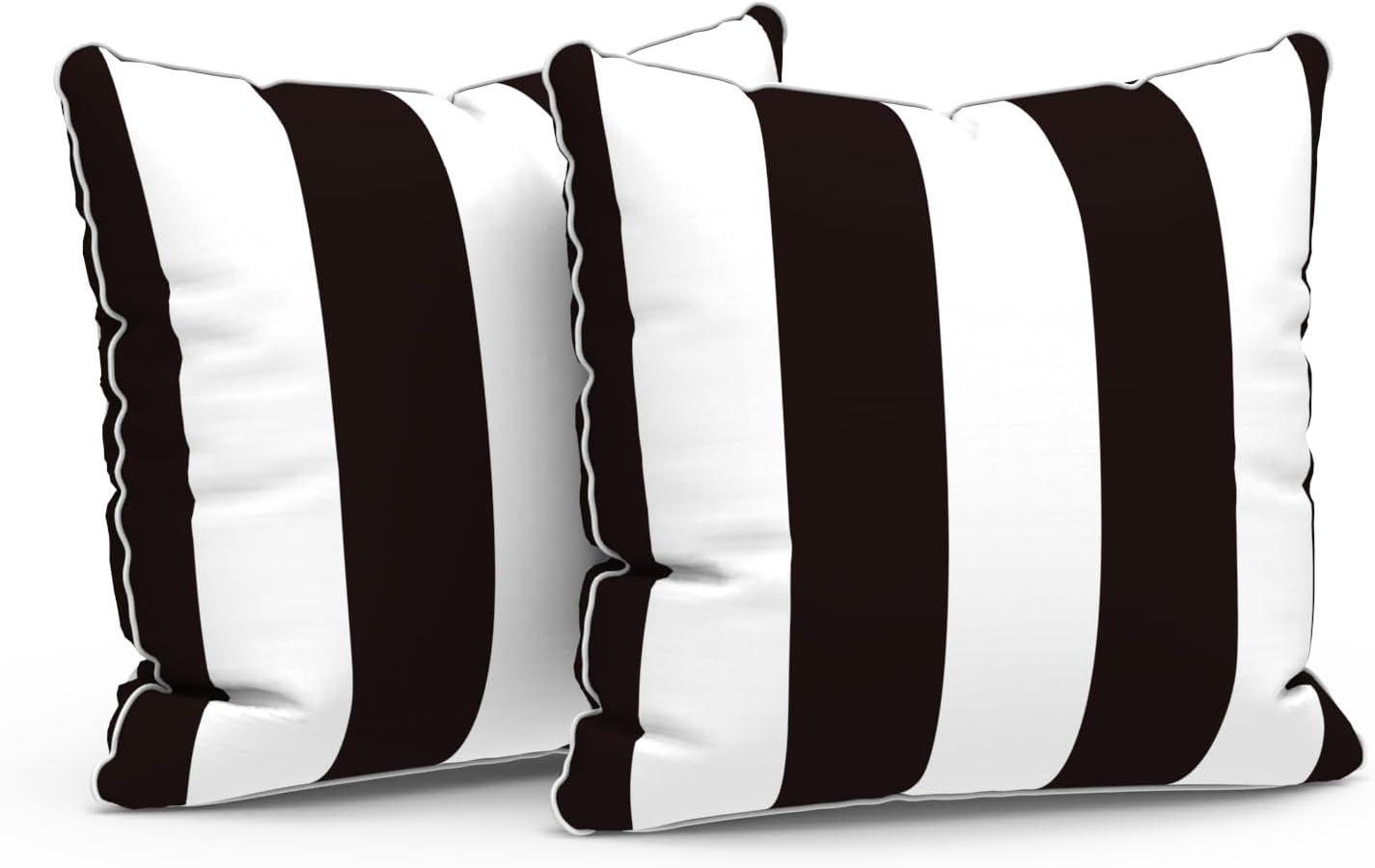 LVTXIII Set of 2 Patio Throw Pillows Waterproof 16"x16" Fade Resistant Outdoor Throw Pillows with... | Amazon (US)