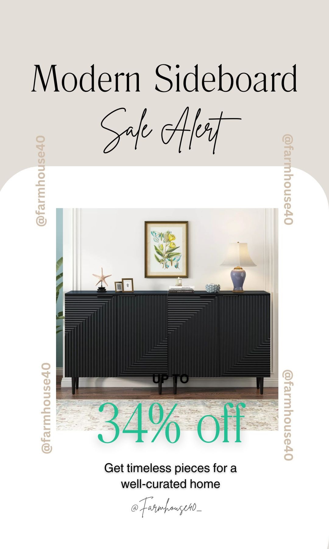 2 Modern Minimalist Sideboard TV Console Cabinet. Geometric Door and Adjustable Shelf. I just got mine and love them. Hurry while supplies and Sale last  

#LTKSaleAlert #LTKFamily #LTKHome