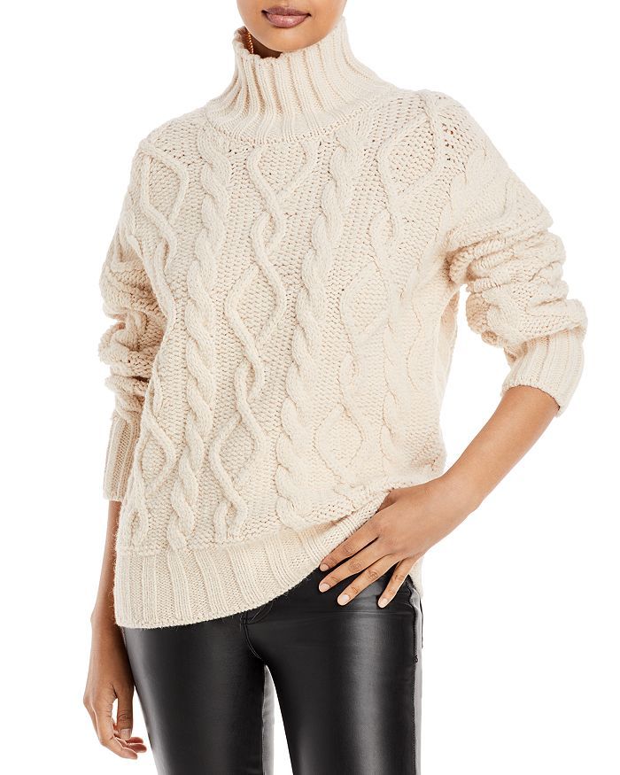Sahel Turtleneck Cable Knit Sweater | Bloomingdale's (US)