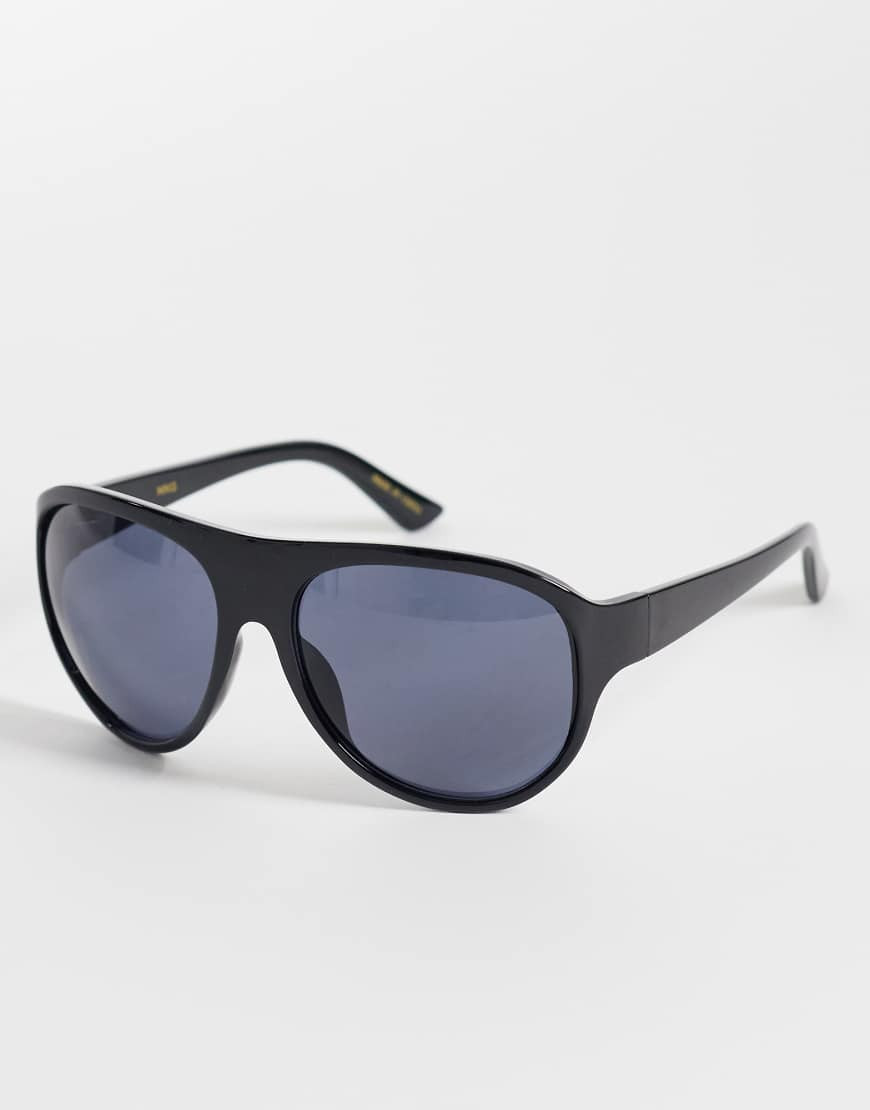 Mango oversized aviator sunglasses in black | ASOS (Global)