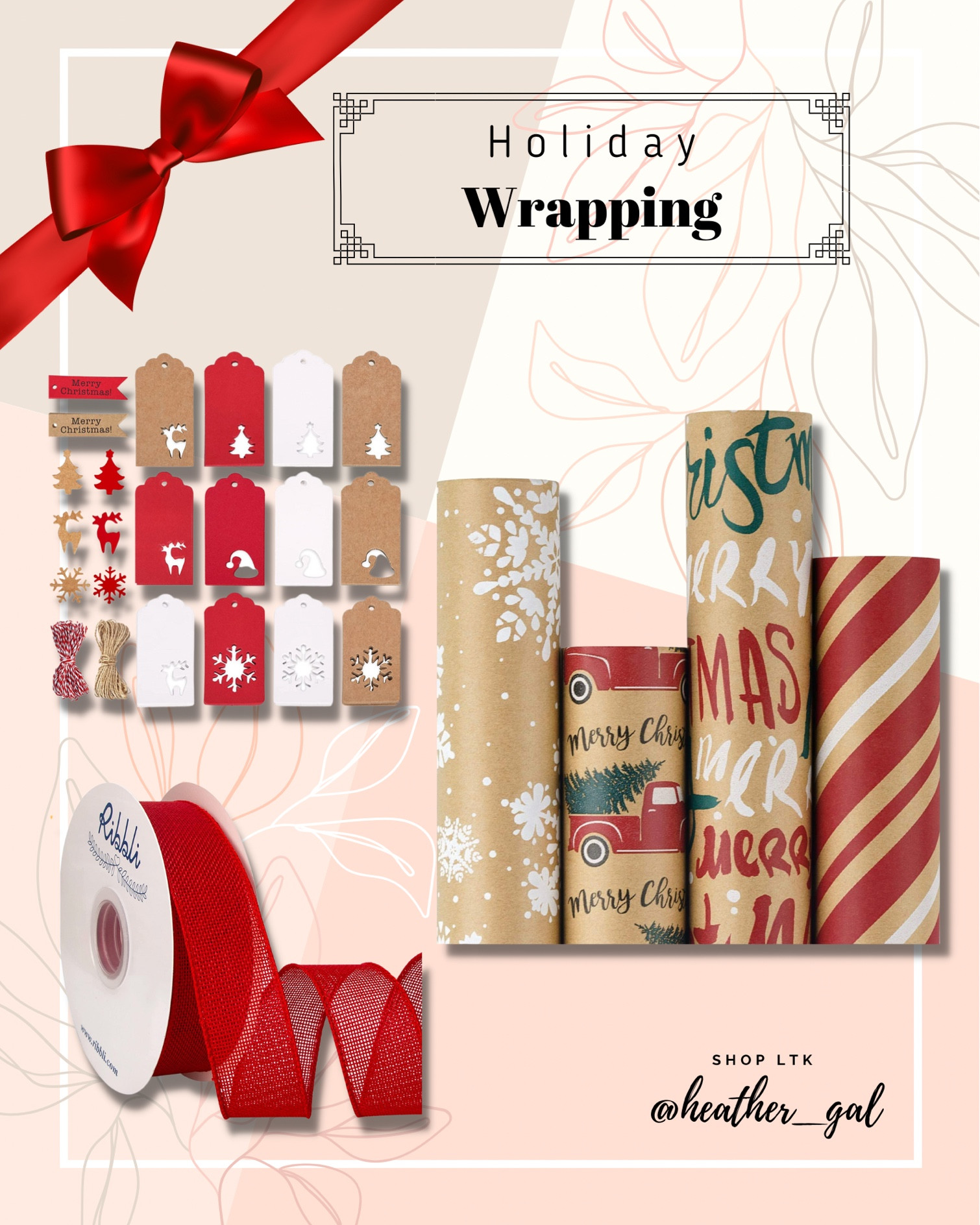 RUSPEPA Christmas Wrapping paper - … curated on LTK
