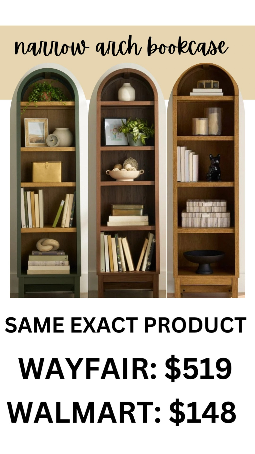 Obsessed is an understatement! My new Better Homes & Gardens Juliet Narrow Arch Bookcase in Deep Green is the epitome of understated elegance. The chic arched design adds the perfect preppy touch to any space, and the deep green finish? Pure timeless luxury. Available in three stunning finishes, but this one just speaks sophistication. ✨ #JulietBookcase #BHGNarrowArch #HomeGoals 

#LTKHome