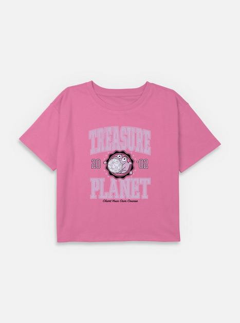 Disney Treasure Planet Treasure Planet Morph Collegiate Youth Girls Boxy Crop T-Shirt | BoxLunch