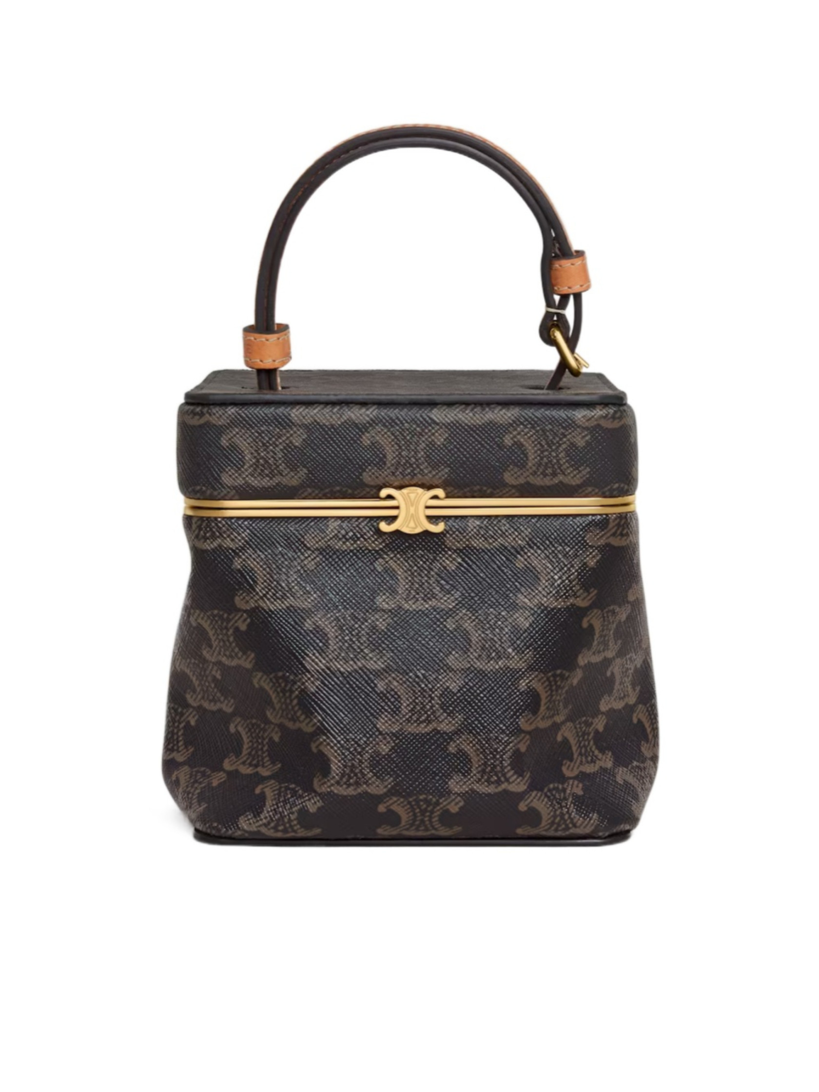 CUBE IN TRIOMPHE CANVAS AND NATURAL CALFSKIN | Senser US