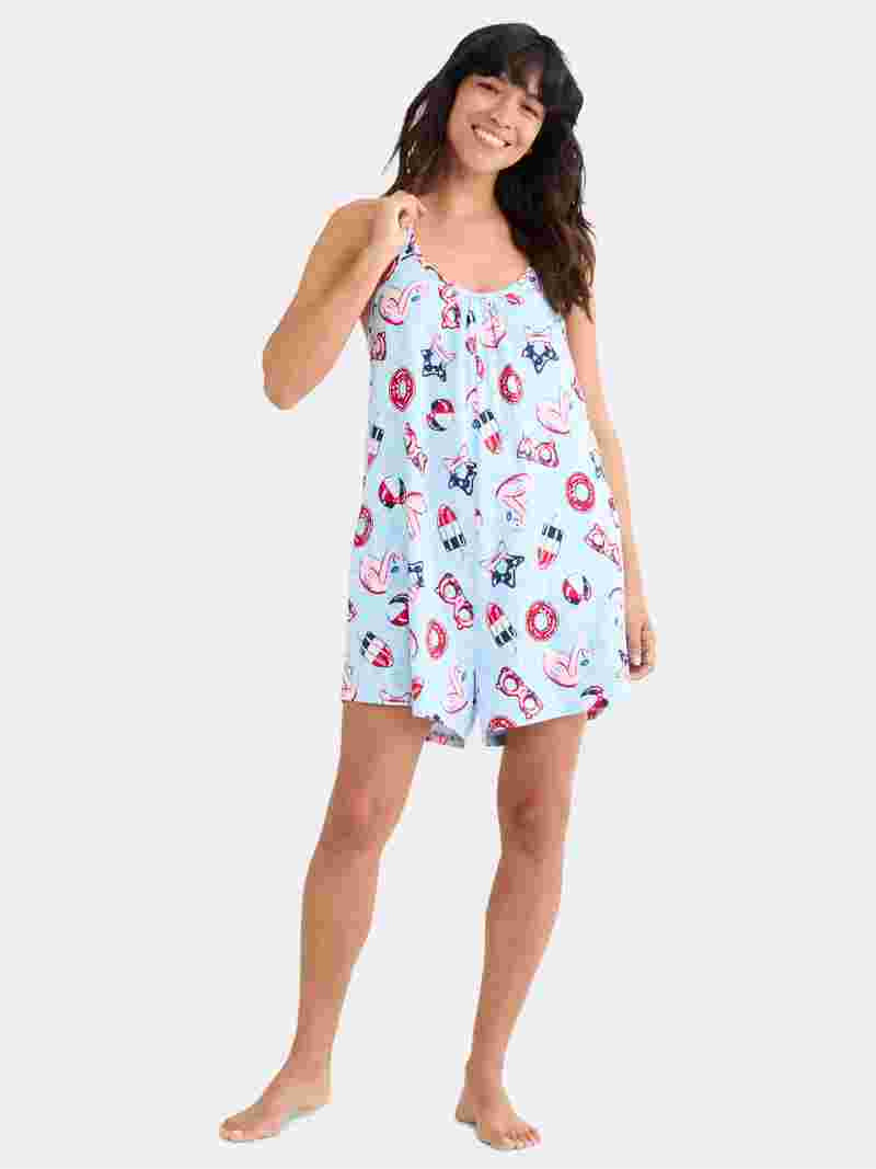 Summer Women's Sleep Romper from Way to Celebrate, Sizes XS-3X | Walmart (US)
