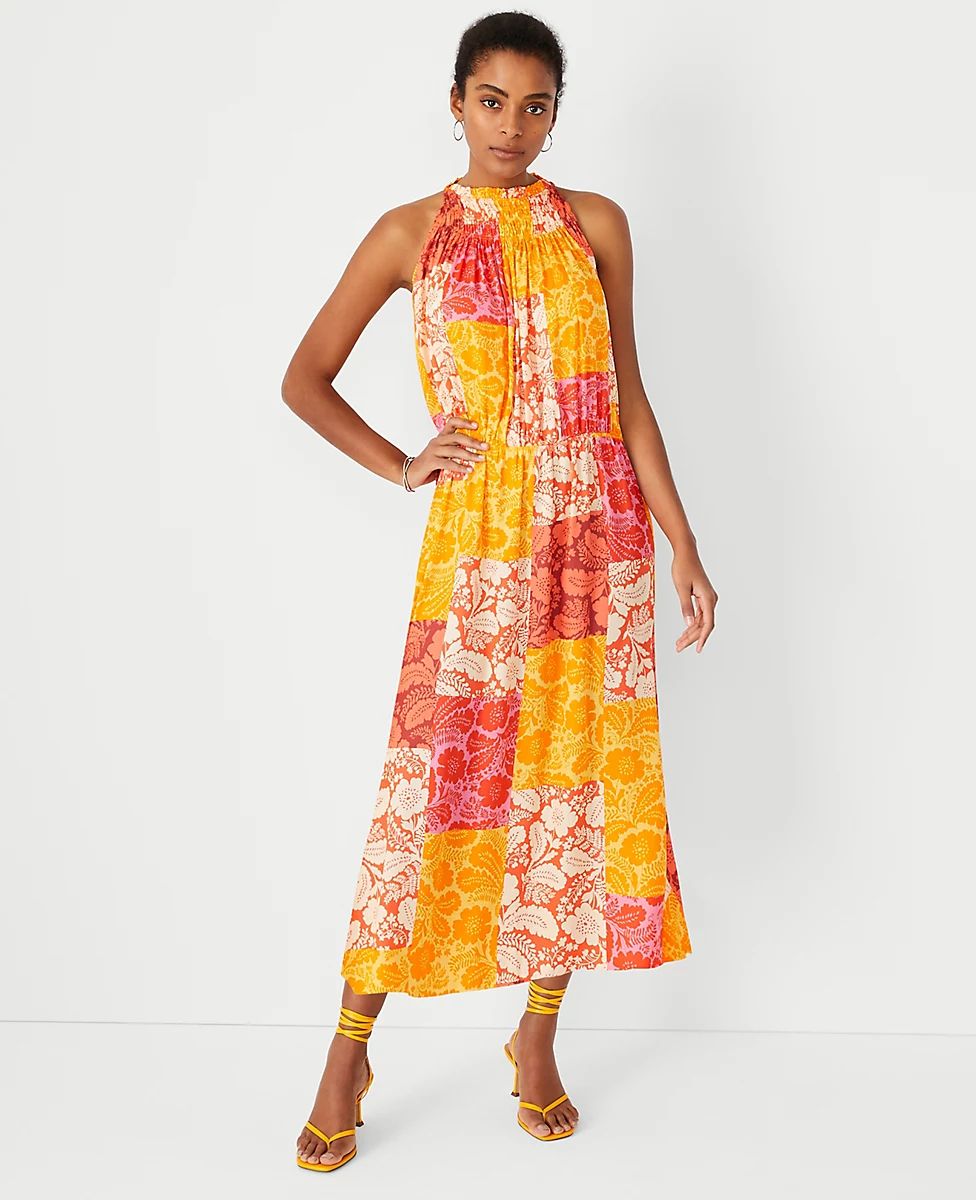 Patchwork Floral Maxi Dress | Ann Taylor (US)