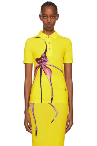 Yellow Graphic Polo | SSENSE