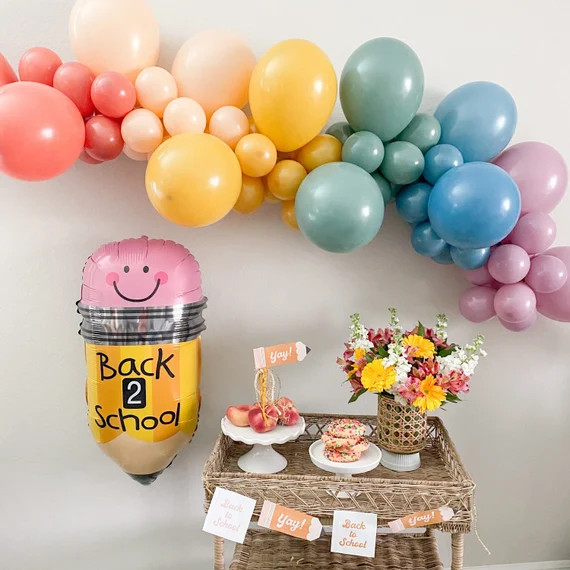 Back to School Balloon Garland First Day of School Decor - Etsy | Etsy (US)