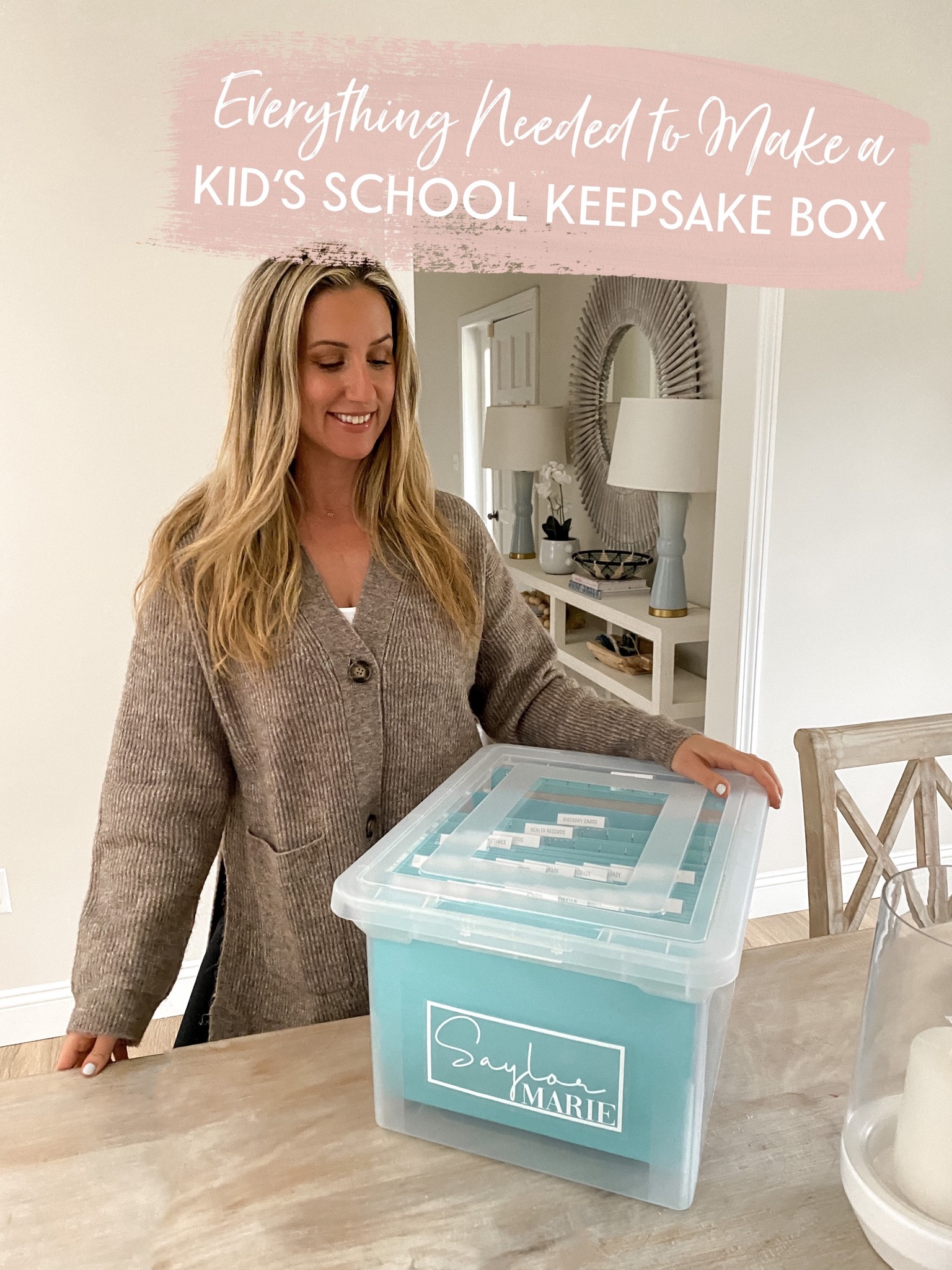 Kid’s School Memories Keepsake Box Materials 

Lidded hanging file folder box, hanging file folders, tab inserts & name label 

The pack of 25 folders is needed for each keepsake box



#LTKkids #LTKfamily