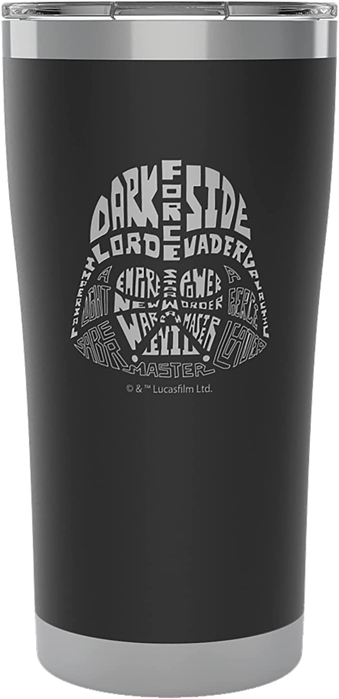 Amazon.com | Tervis Star Wars-Character Wordle Engraved Triple Walled Insulated Tumbler, 20oz, Da... | Amazon (US)