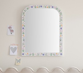 Rifle Paper Co. Floral-Printed Mirror (30" x 24") | Pottery Barn Kids