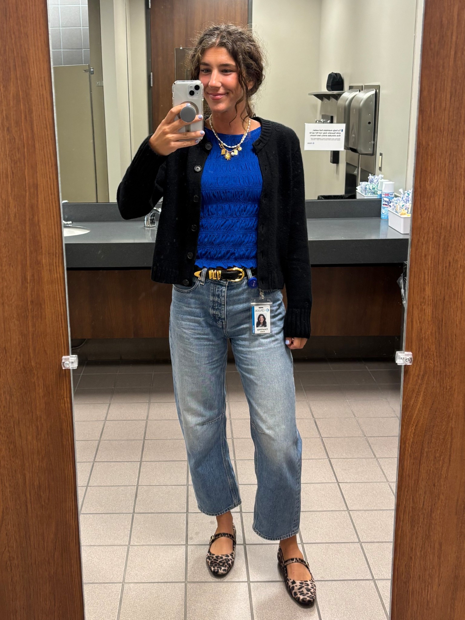 Love this casual work outfit. The blue top from Madewell comes in multiple colors, and the barrel jeans come in multiple washes as well! Complete with the perfect cardigan for a summer work outfit  

#LTKSaleAlert #LTKWorkwear #LTKSeasonal