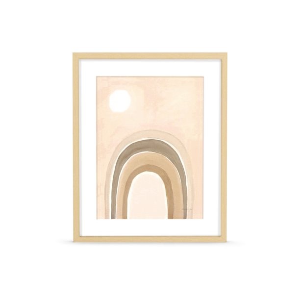 MoDRN Natural Boho Pastel Arch Framed Art Print | Walmart (US)