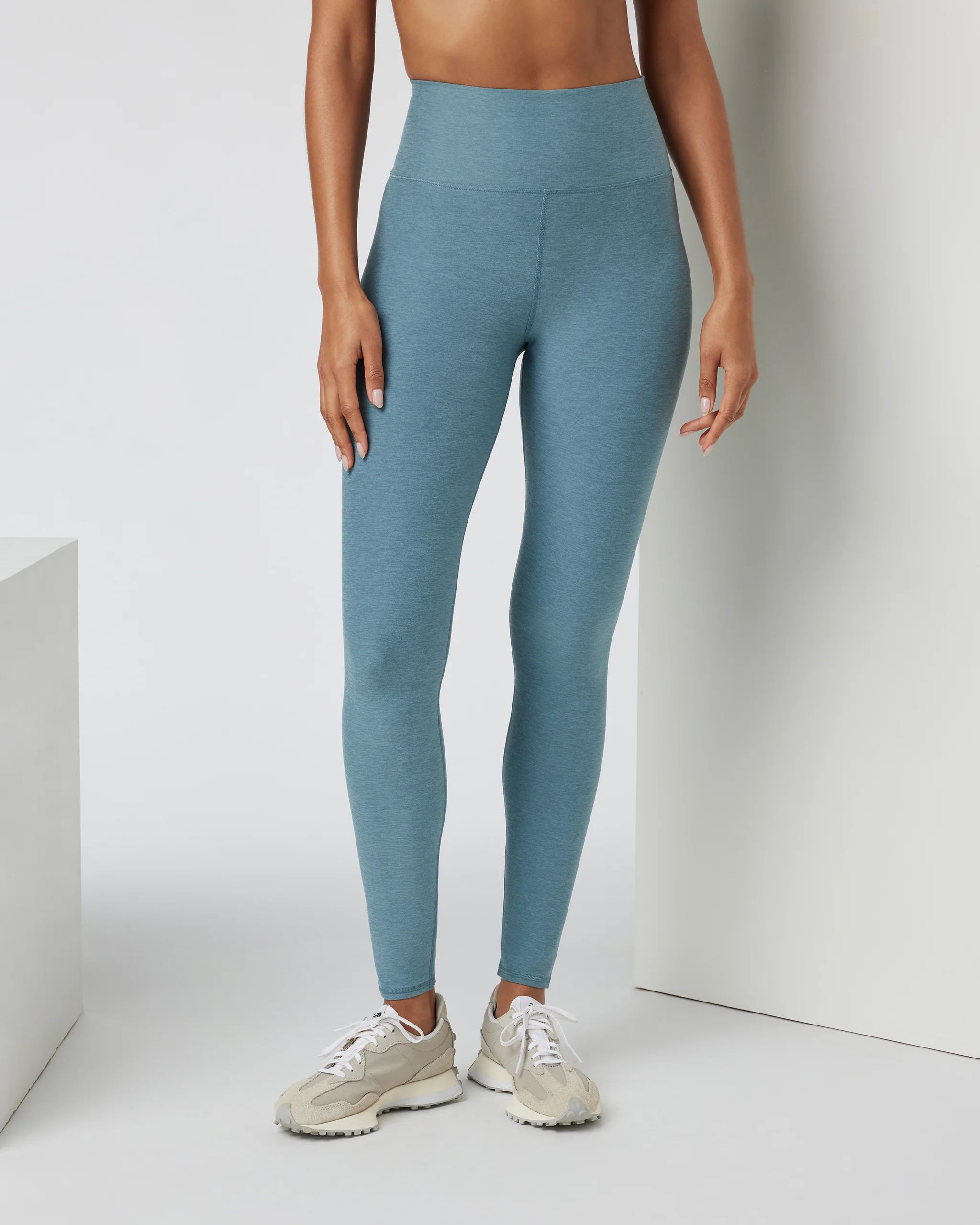 Clean Elevation Legging-Long | Smoke Blue Heather | Vuori | Vuori Clothing (US & Canada)