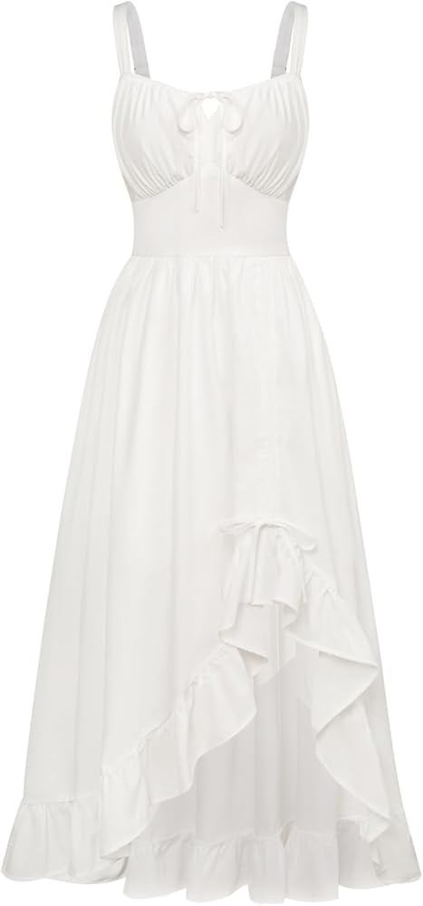 Scarlet Darkness Renaissance Dress Women Summer Sleeveless Corset Sundress with Pockets | Amazon (US)