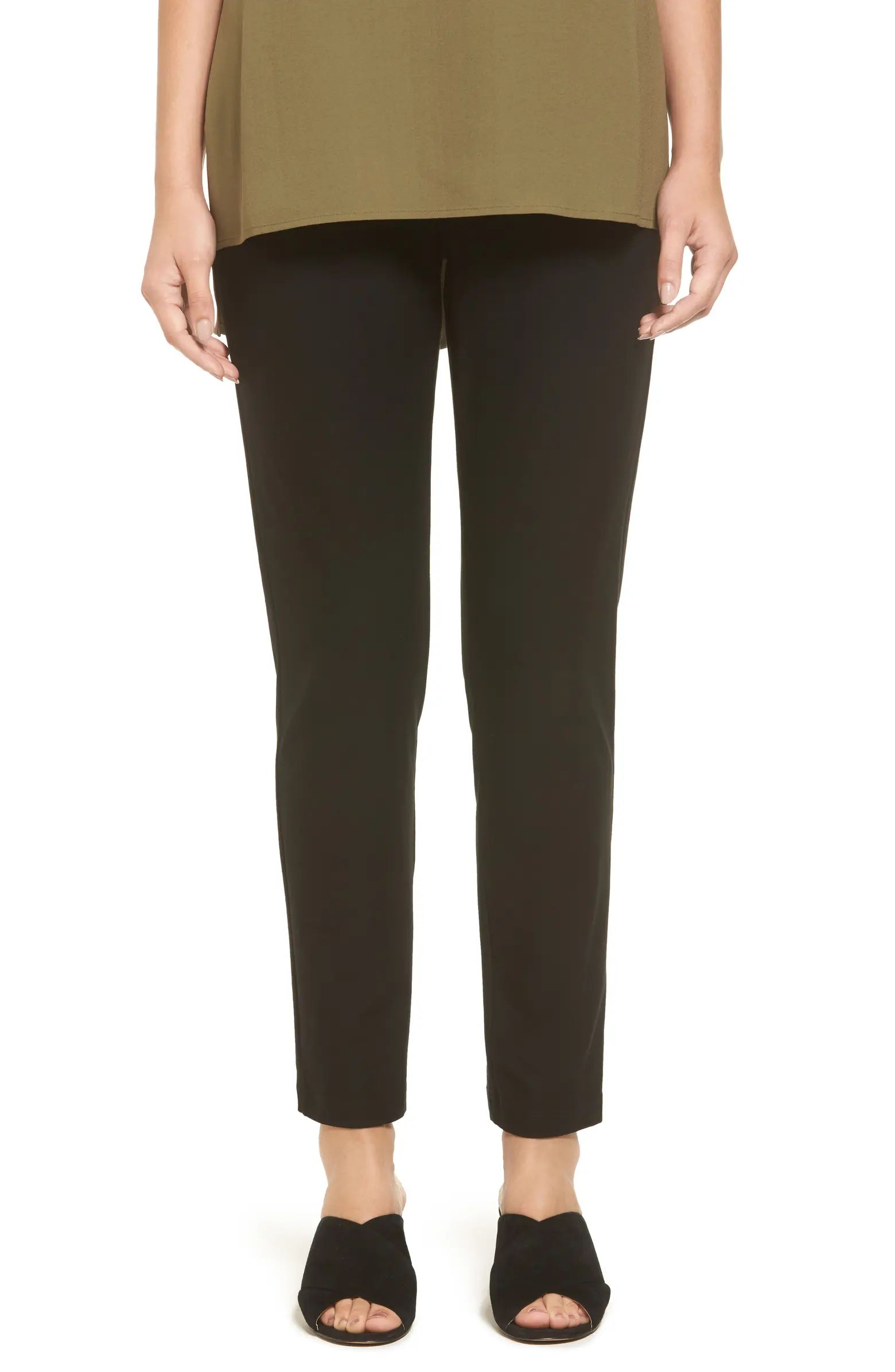 Stretch Crepe Slim Ankle Pants | Nordstrom