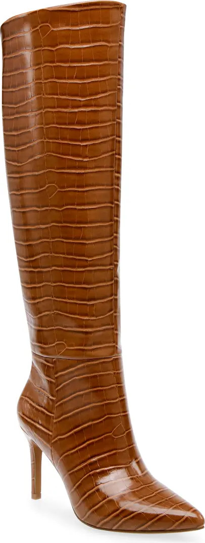 Steven New York Landy Croc Embossed Tall Boot | Nordstromrack | Nordstrom Rack