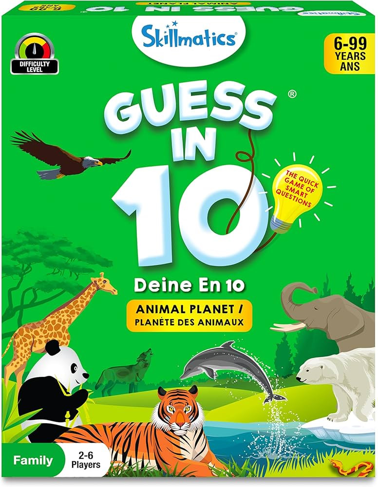 Skillmatics Card Game - Guess in 10 Animal Planet, Perfect for Boys, Girls, Kids, and Families Wh... | Amazon (CA)