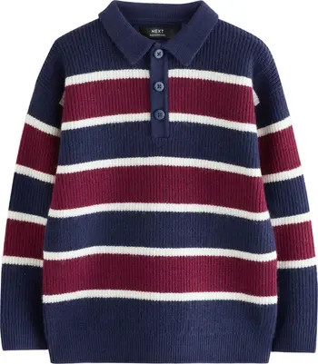 Kids' Stripe Polo Sweater | Nordstrom