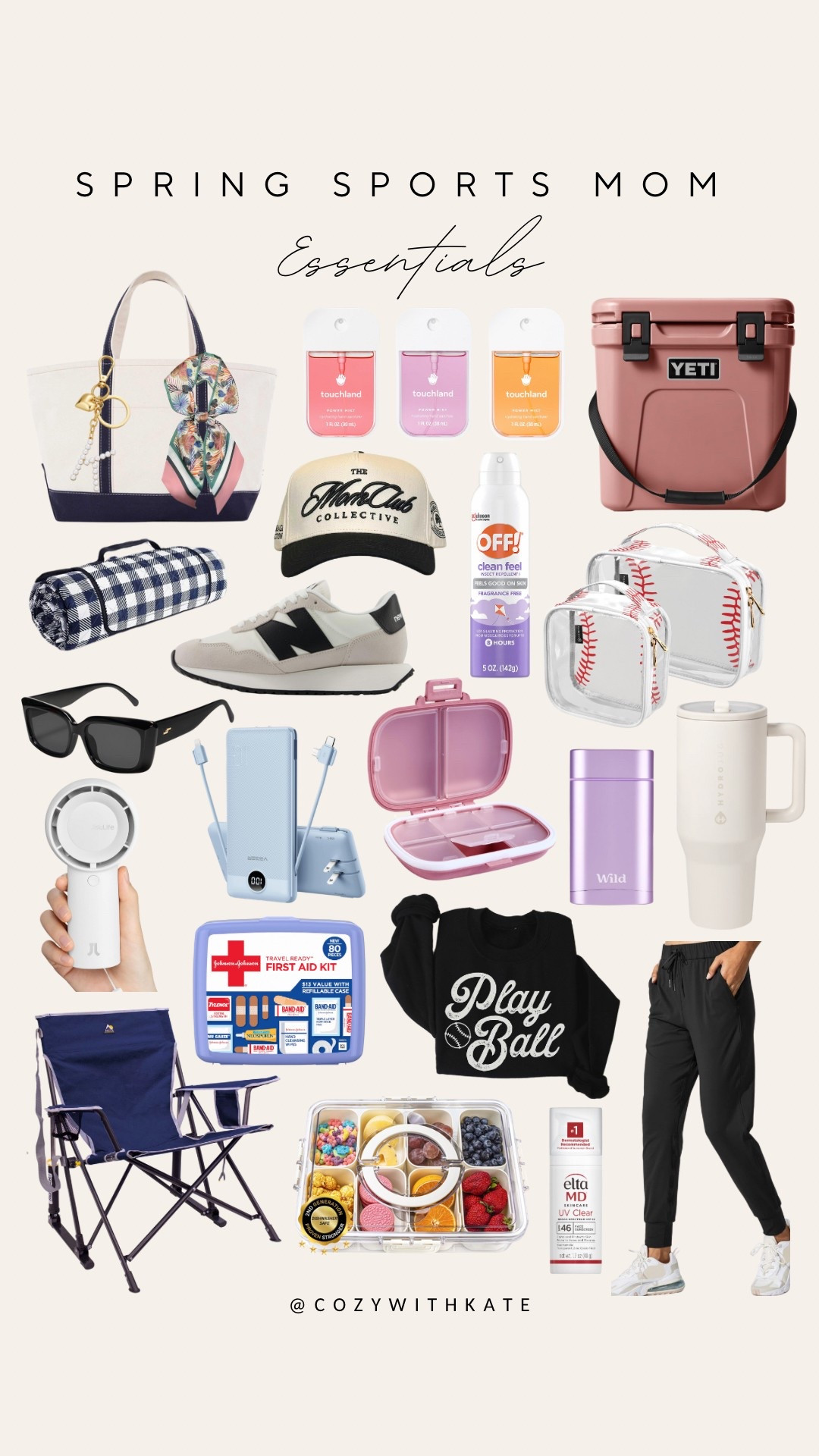 Spring sports mom essentials


Baseball mom. Softball mom. Cooler. Sunglasses. Portable charger. Trucker hat. Portable fan. Outdoor chair. Canvas tote. Bag charms. Hand sanitizer. Women’s sneakers. Yeti cooler. Water bottle. Deodorant. First aid kit. Bug spray. Sunscreen. 

#LTKKids #LTKSeasonal #LTKFamily