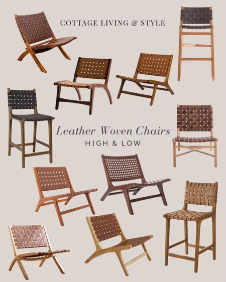 My obsession with leather woven chairs is deep. Here are 11 leather woven chairs for indoor or outdoors and for any budget. 

#LTKSale #LTKsalealert #LTKhome