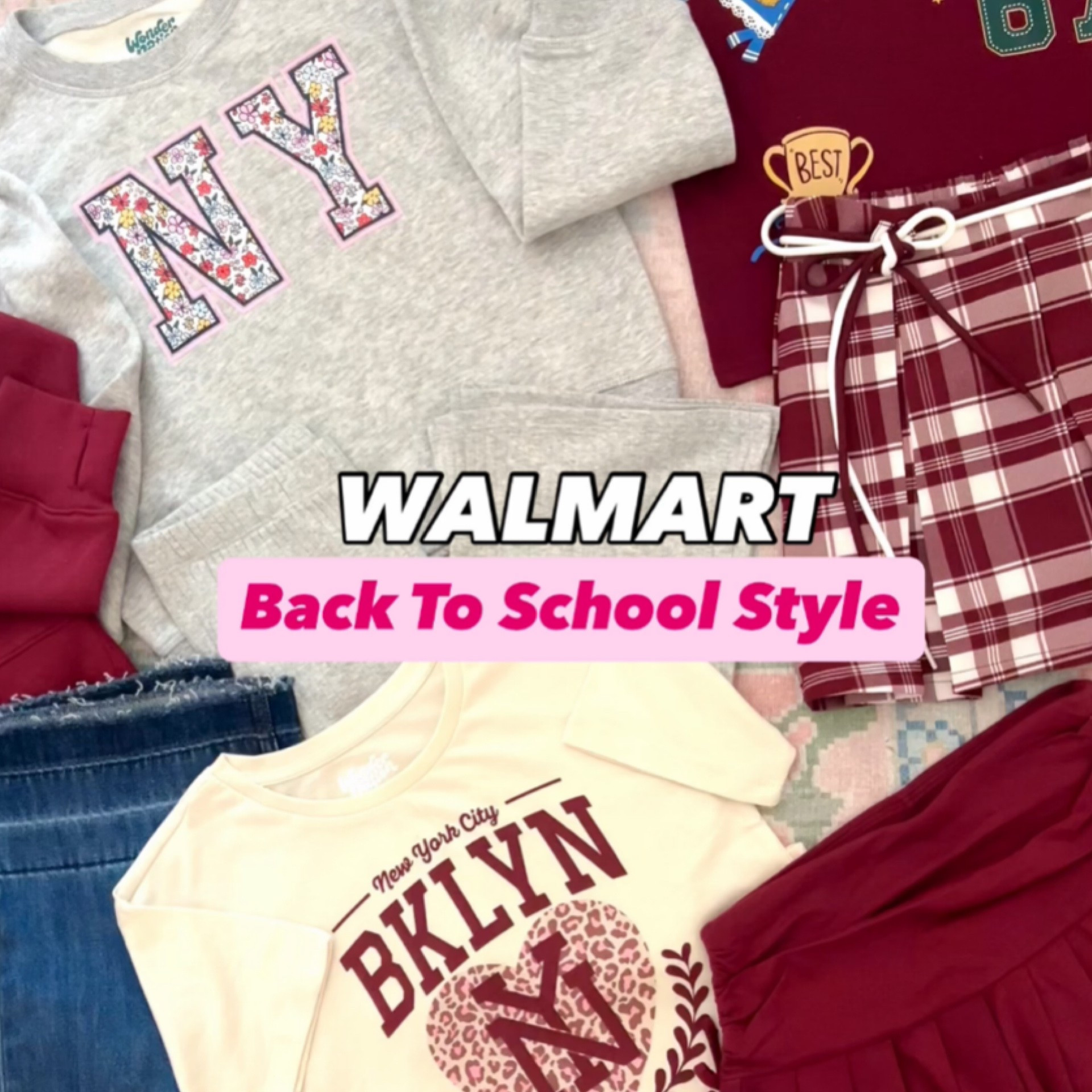 Scroll to shop! Cutest new girls styles at Walmart! Follow us for more!
