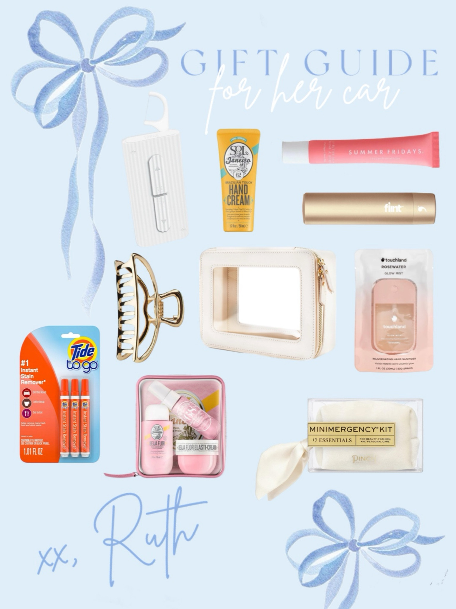 Gift Ideas for her 

Gifts for her car | gift guide | stocking stuffers | gift ideas | 

#LTKHoliday #LTKGiftGuide #LTKSeasonal