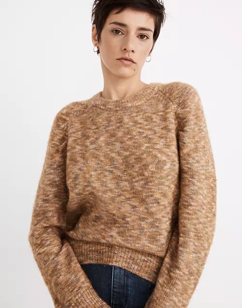 Space-Dyed Pleat-Sleeve Pullover Sweater | Madewell