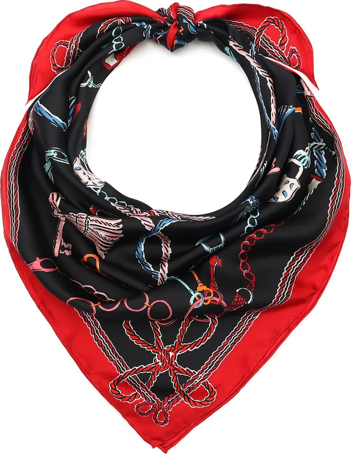 lock and key silk square scarf | Nordstrom
