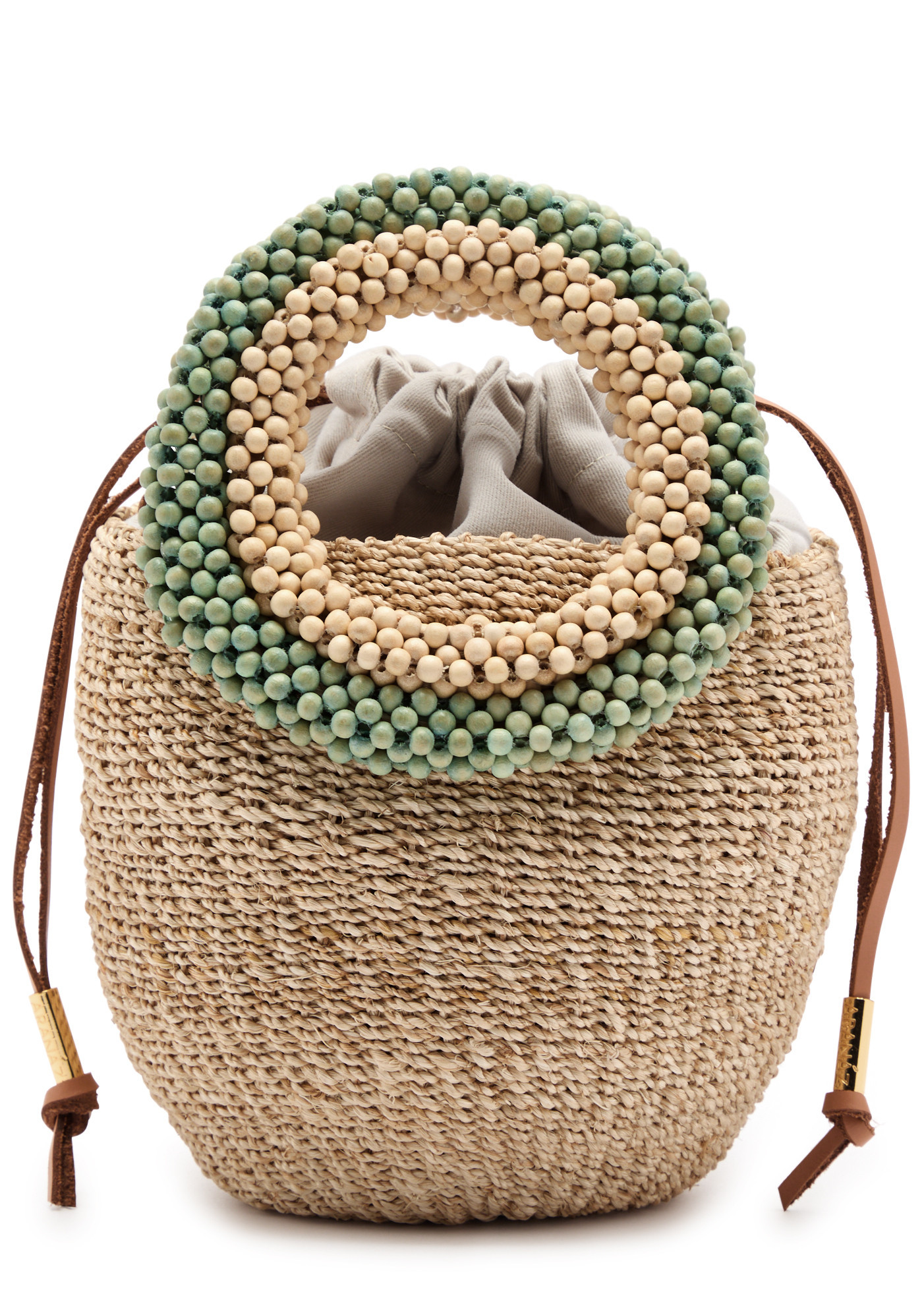 Carmen mini raffia bucket bag | Harvey Nichols