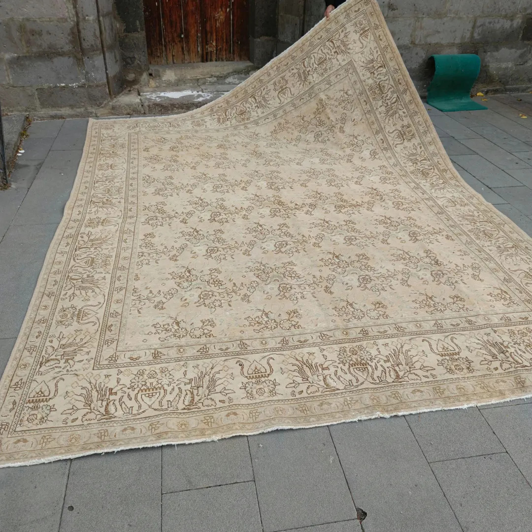 10x12 Very Rare Size Oversized Oriental Rug, 9,71'' X 12,46'' Beige Carpet , Huge Large Livingroo... | Etsy (US)