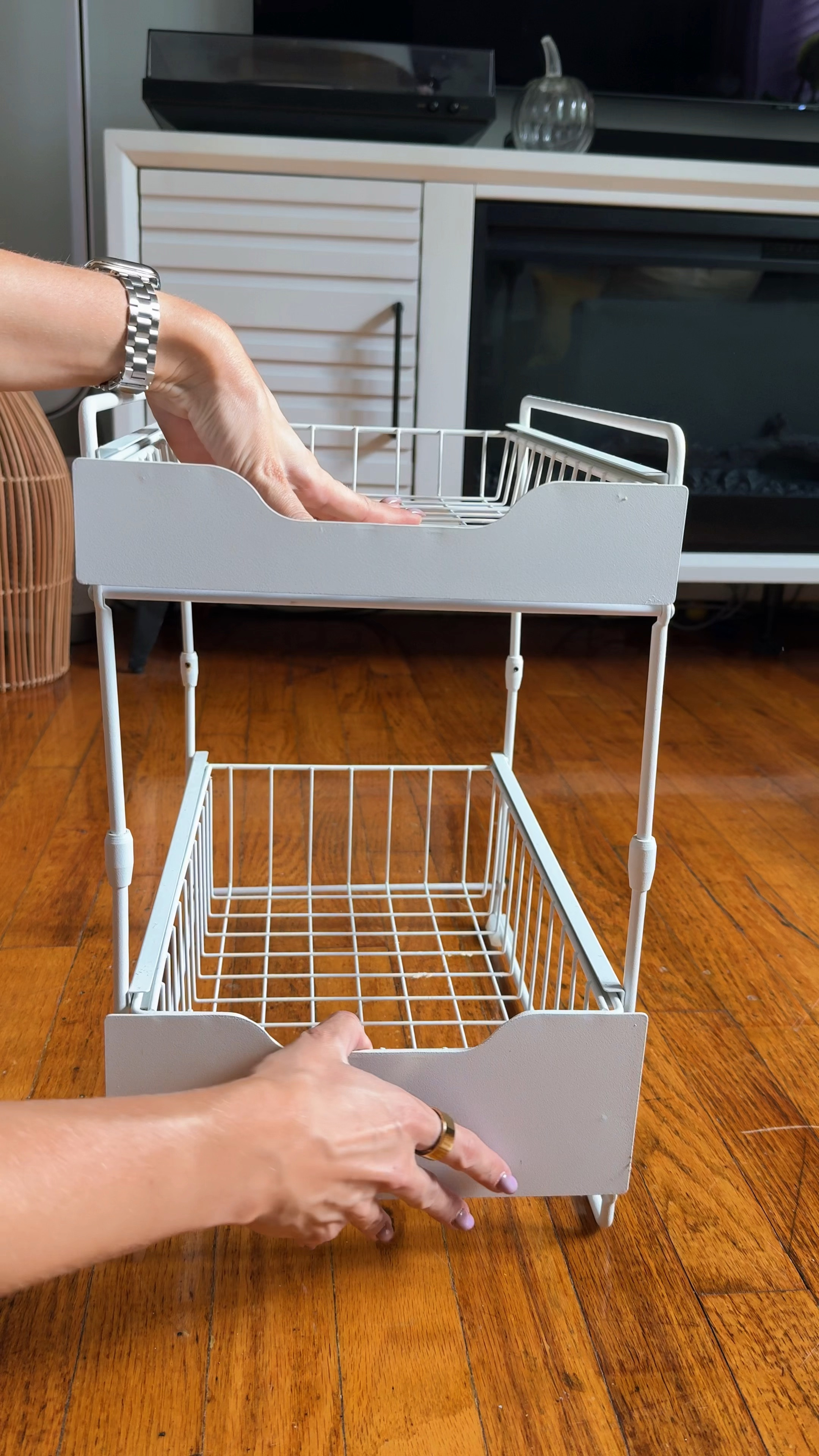 #ad Under-sink organizers are a real game changer in the bathroom or kitchen. I grabbed one from @wayfair and it fits perfectly. Perfect height and it offers great storage. #wayfairpartner #paidlink

Home organization, bathroom organization, organization hacks, under sink organizer 

#LTKSaleAlert #LTKHome #LTKVideo