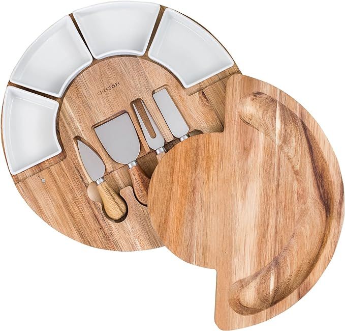 Cheese Board Set - Charcuterie Board Set and Cheese Serving Platter - Made from Acacia Wood - US ... | Amazon (US)