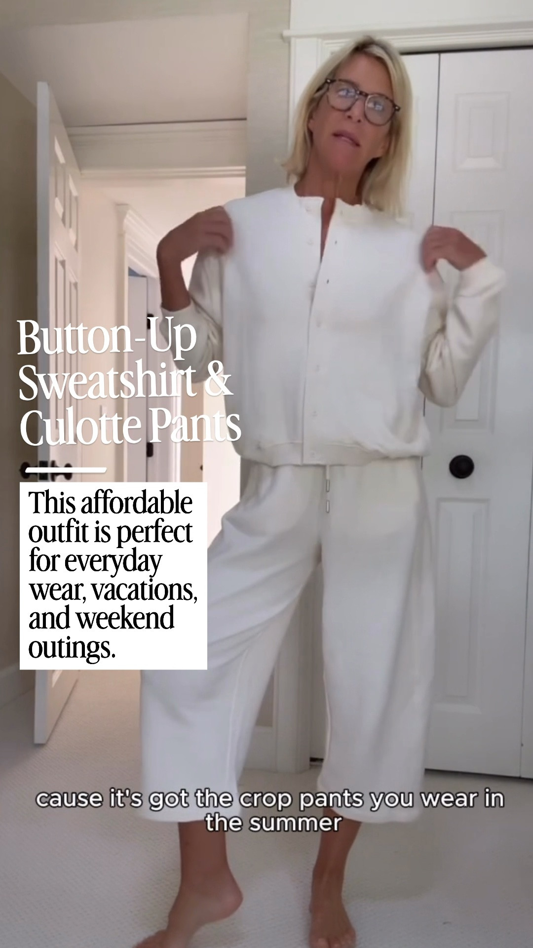 This Zara Cotton Button-Up Sweatshirt and Cotton Culotte Pants set is one of my favorite easy outfits! The cropped pants are perfect for warmer weather, the button-up sweatshirt gives it a polished feel, and you can’t beat the Zara price. It’s an effortless look you’ll reach for again and again.

👩‍💻 LTK PRO TIPS
❤️ Heart = Support my posts ;-)
🔖 Save = Get sale &restock alerts for the things you love!
📋 Lists = Keep favorites organized (List ideas: Christmas, Birthdays, and Vacations!)
📲 Share = Send lists and products to a friend (or your daughters like me).
💬 Comment = Ask me anything, and I’ll answer. ;-)

#LTKootd #LTKOver40 #LTKSeasonal